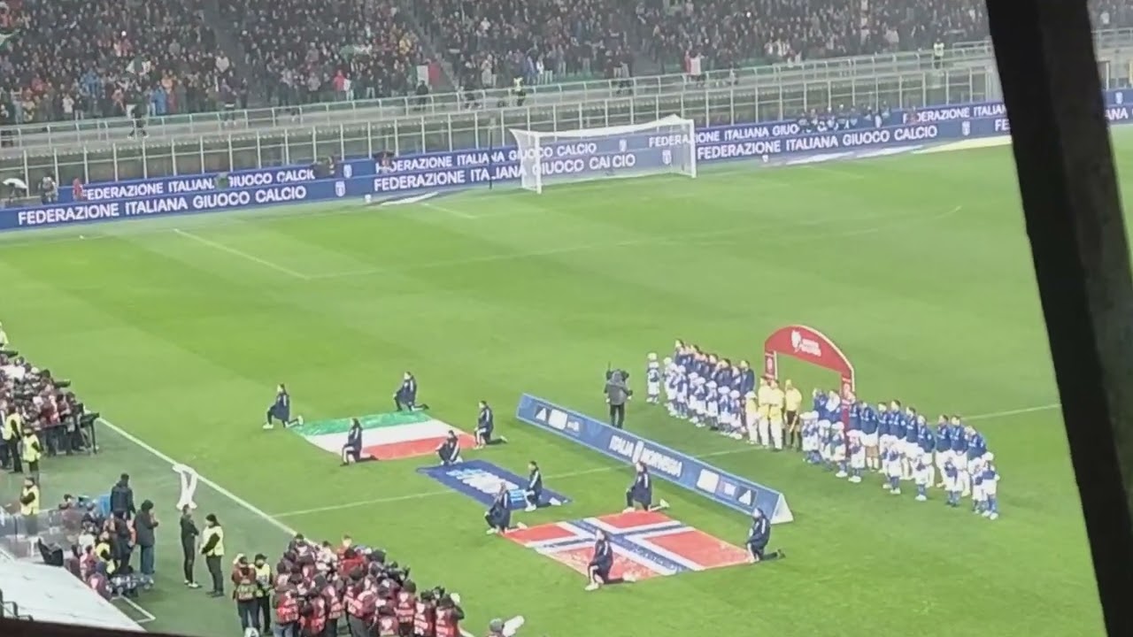 2025 Football Italy National Anthem in Milan/サッカー イタリア代表 国歌斉唱@ミラノ
