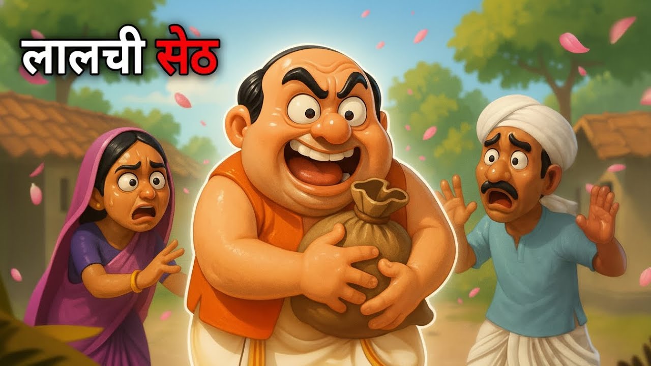 लालची सेठ की अनोखी कहानी/LALCHI SETH KI KAHAN/MORAL STORIES/HINDI KAHANI/HINDI CATOON/HINDI STORIES 
