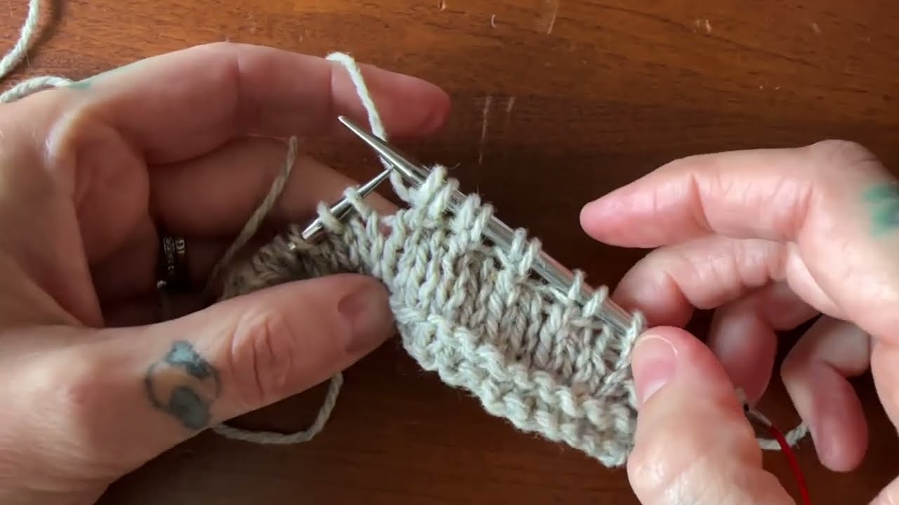 Knitting Tutorial: Back Cross without a cable needle