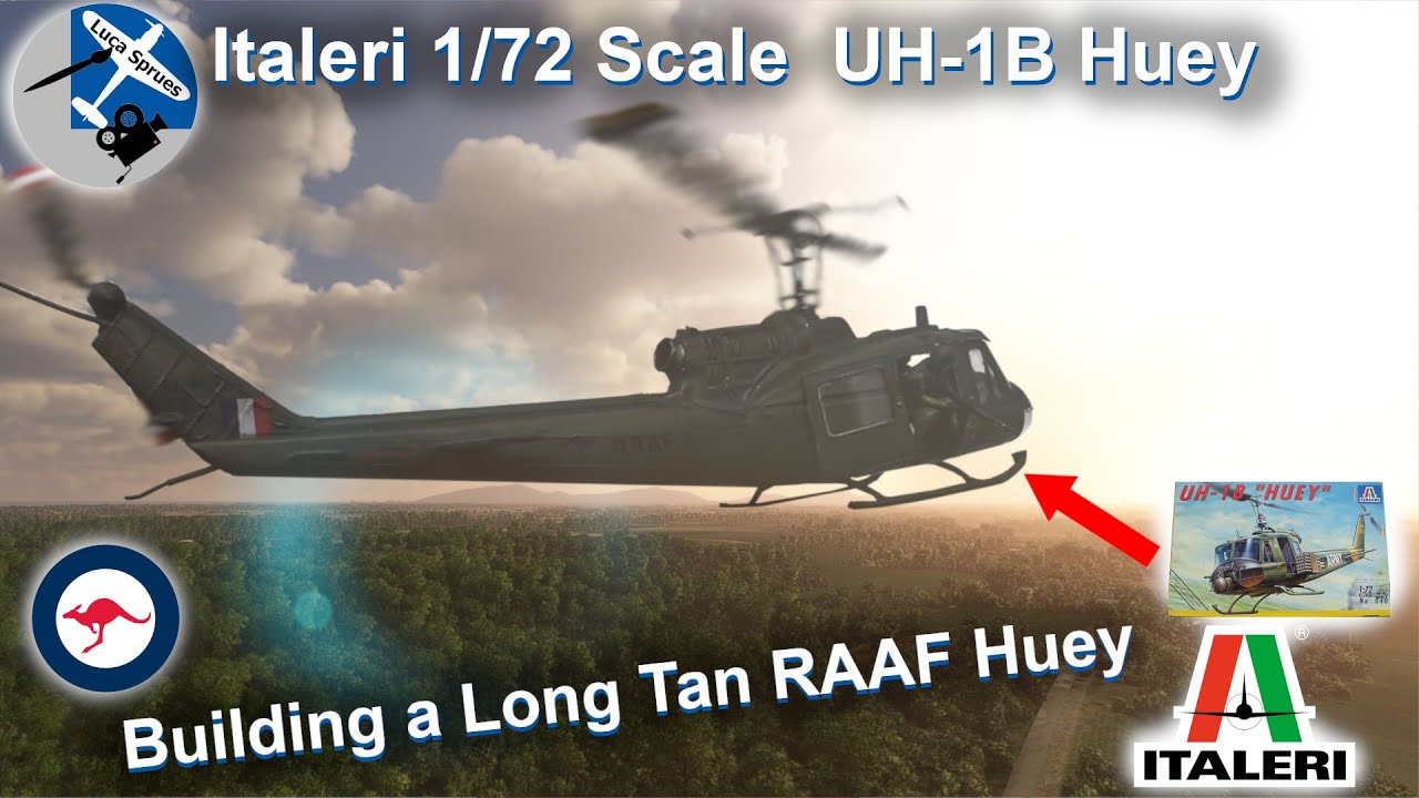 Italeri 1/72 UH-1B Huey Build – RAAF Helicopter from the Battle of Long Tan (ANZAC Tribute)
