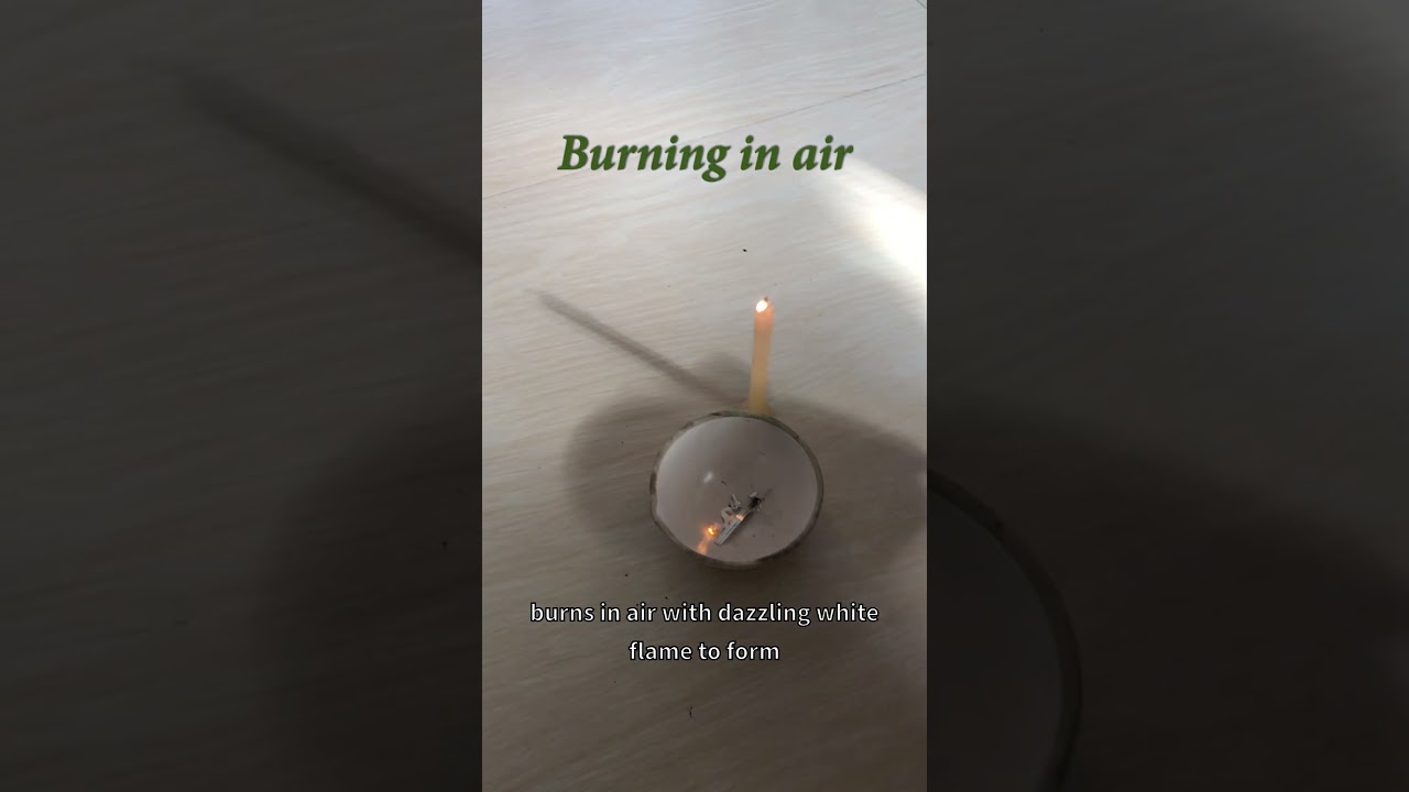 Magnesium to Magnesium oxide powder