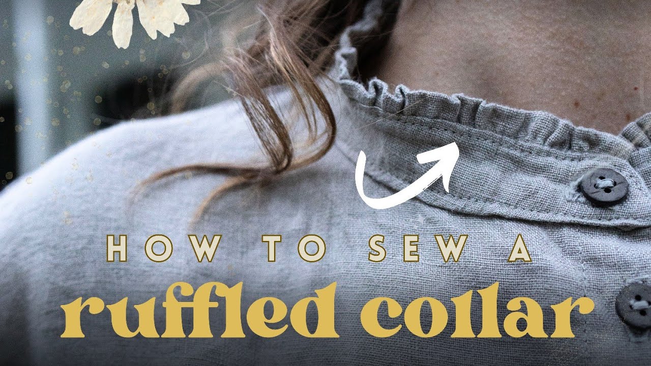 Add cute ruffles to your collar (or any seam!) 