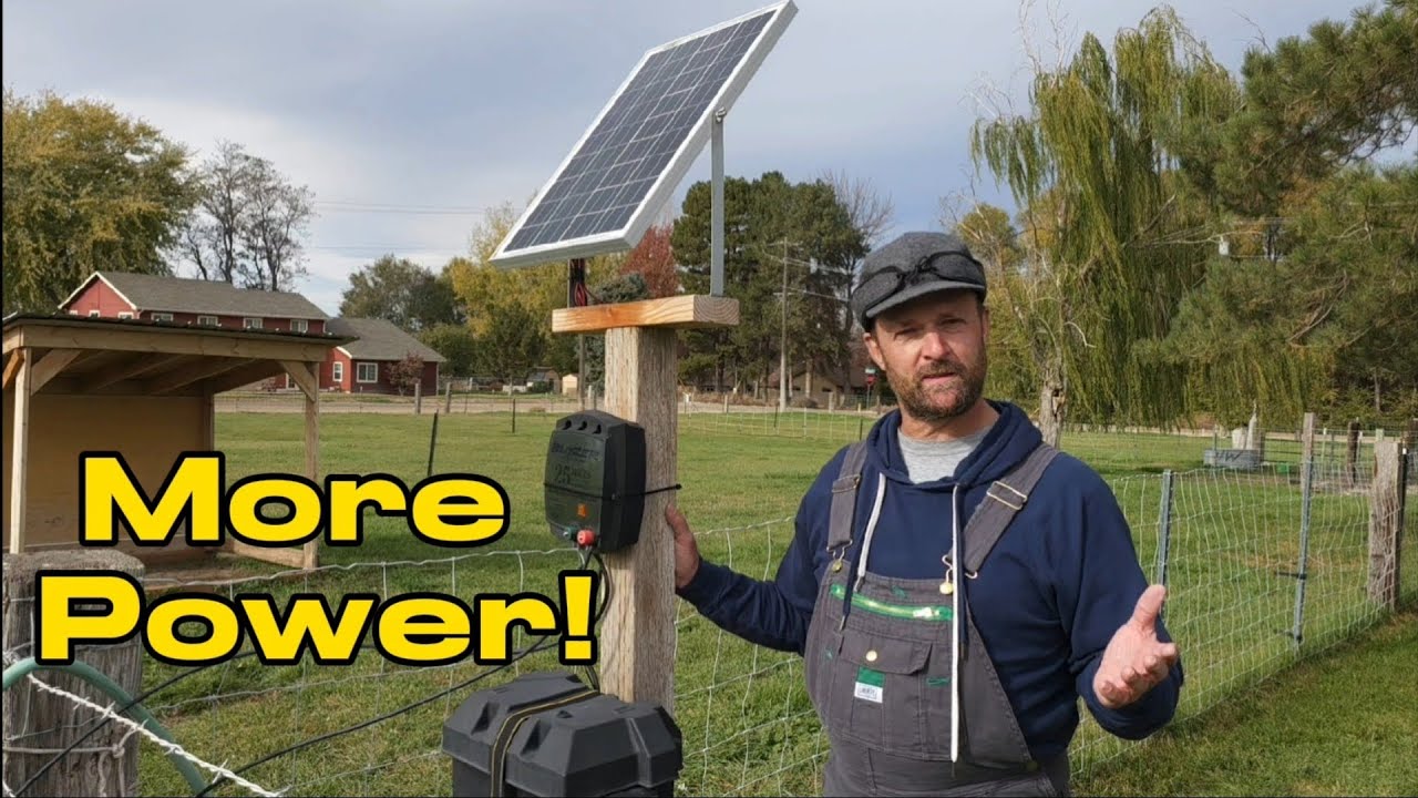 I Built a Solar Powered Electric Fence