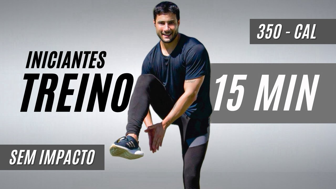 TREINO PARA INICIANTES 15 MIN - queime 350 calorias ( SEM SALTOS - SEM AGACHAMENTOS )