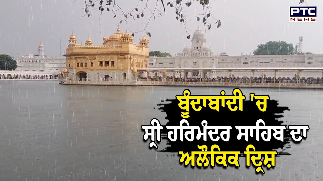 ਕਾਲੇ ਬੱਦਲਾਂ ਤੇ ਬੂੰਦਾਬਾਂਦੀ ’ਚ ਸੱਚਖੰਡ ਸ੍ਰੀ ਹਰਿਮੰਦਰ ਸਾਹਿਬ ਦਾ ਆਲੋਕਿਕ ਦ੍ਰਿਸ਼, ਵੱਡੀ ਗਿਣਤੀ 'ਚ ਪੁੱਜੇ ਸ਼ਰਧਾਲੂ