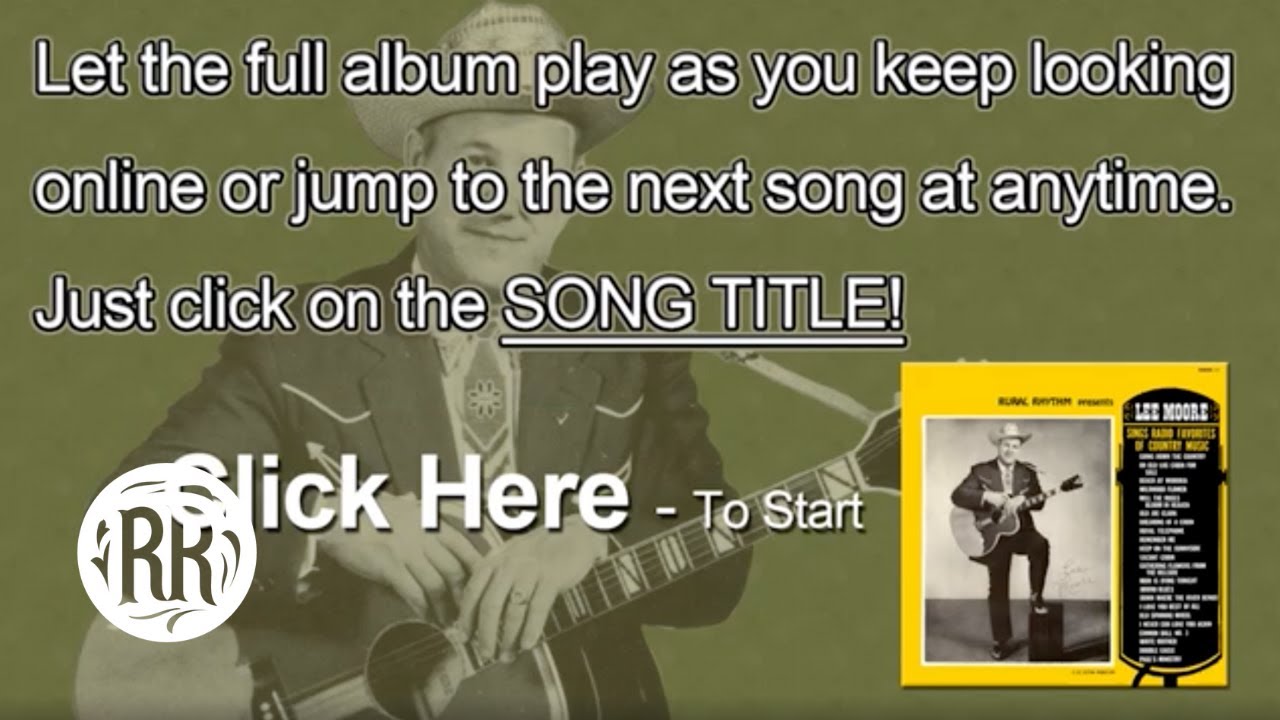 Lee Moore | Country Music Singer | Full CD | Sings Radio Favorites Of Country Music