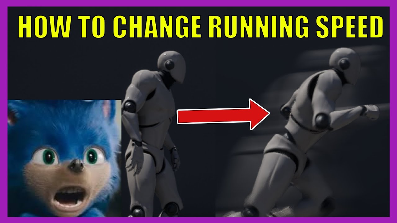 Changing The Player Speed in Unreal Engine (UE4/UE5) In Under 1 Minute!