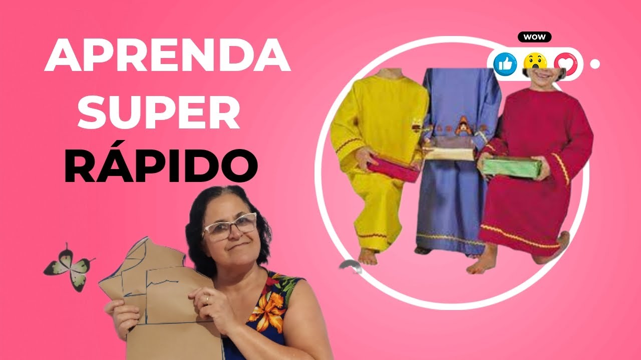 MOLDE DE TÚNICA INFANTIL!!Tamanho 8 anos