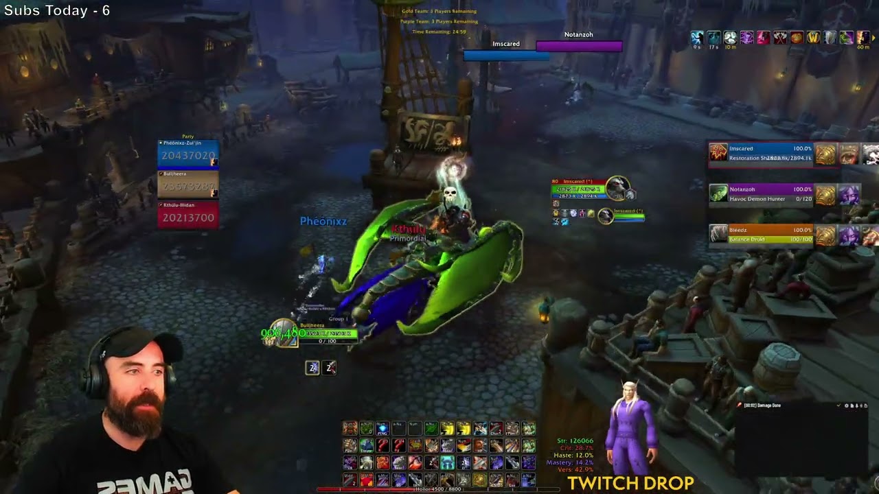 BULLJHEERA: Crit Colossus Arms Warrior 3v3 as TSG (2k MMR) - World of Warcraft