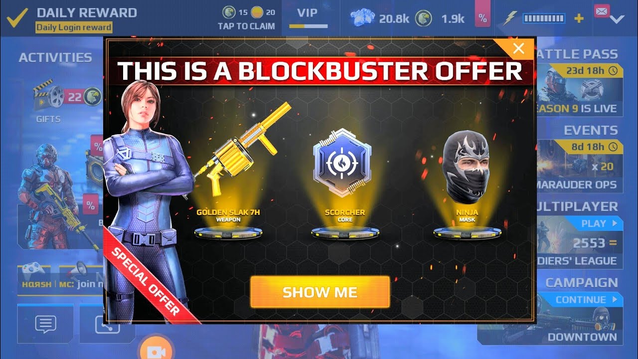 🐲🌟BUYING THE DEADLY TACTICAL BUNDLE⚔️🎄🌟#NINJA, #Golden SLAK H , 15OO credit farm, MC5 walkthrough