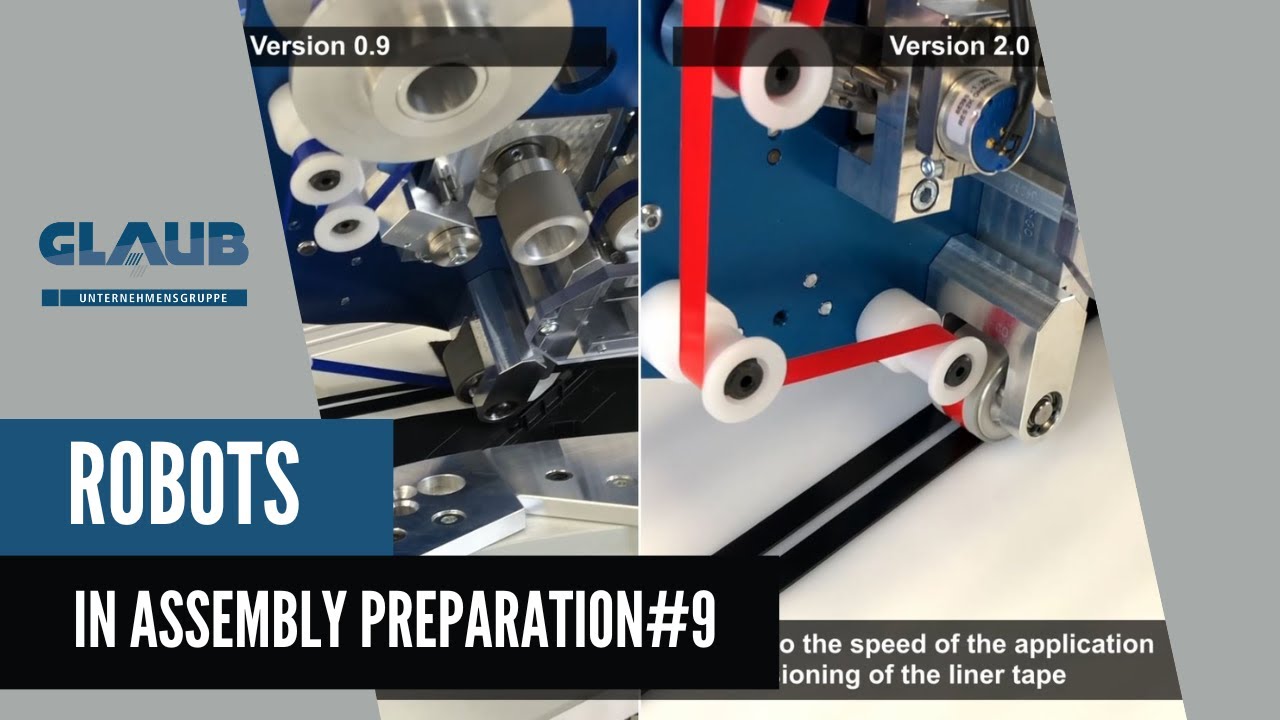 Application with robots - Variants for the automated application of adhesive tape | GLAUB Automation