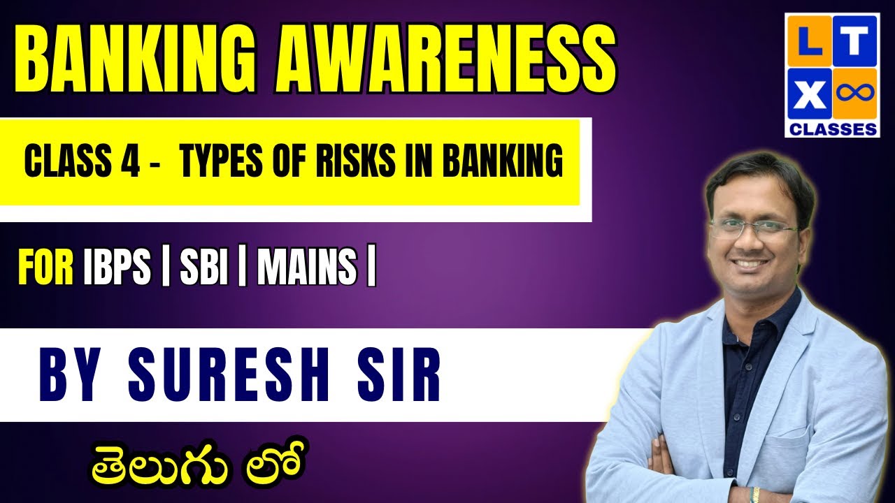 @LTX Classes - The Best Institute for Bank Exams | Banking Awareness : Class 4 Types of Risks in Banking | IBPS | SBI | LTX Classes |