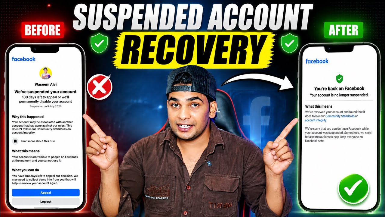 Facebook Account Suspended 180 Days | Facebook suspend problem | Account Recovery Facebook 2026