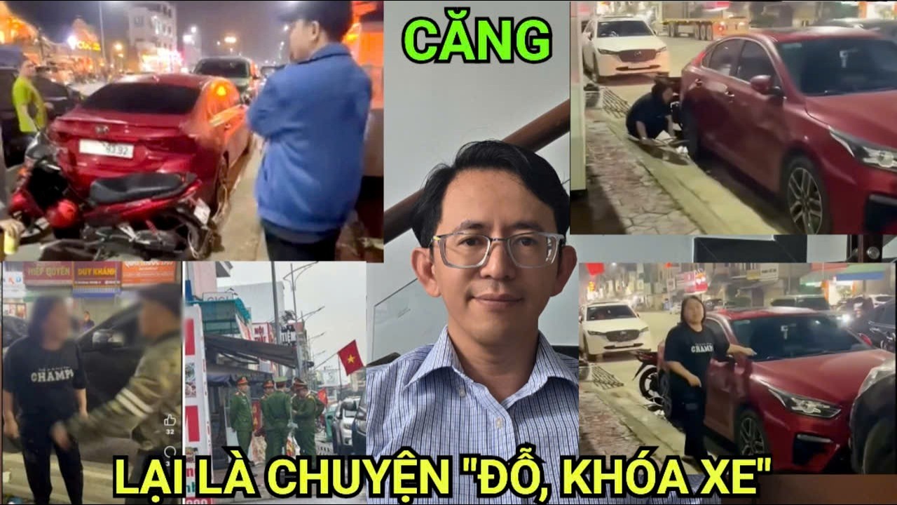Bao vụ rồi vẫn không tởn: người phụ nữ văng tục, khóa bánh ô tô người khác vào 2 xe máy