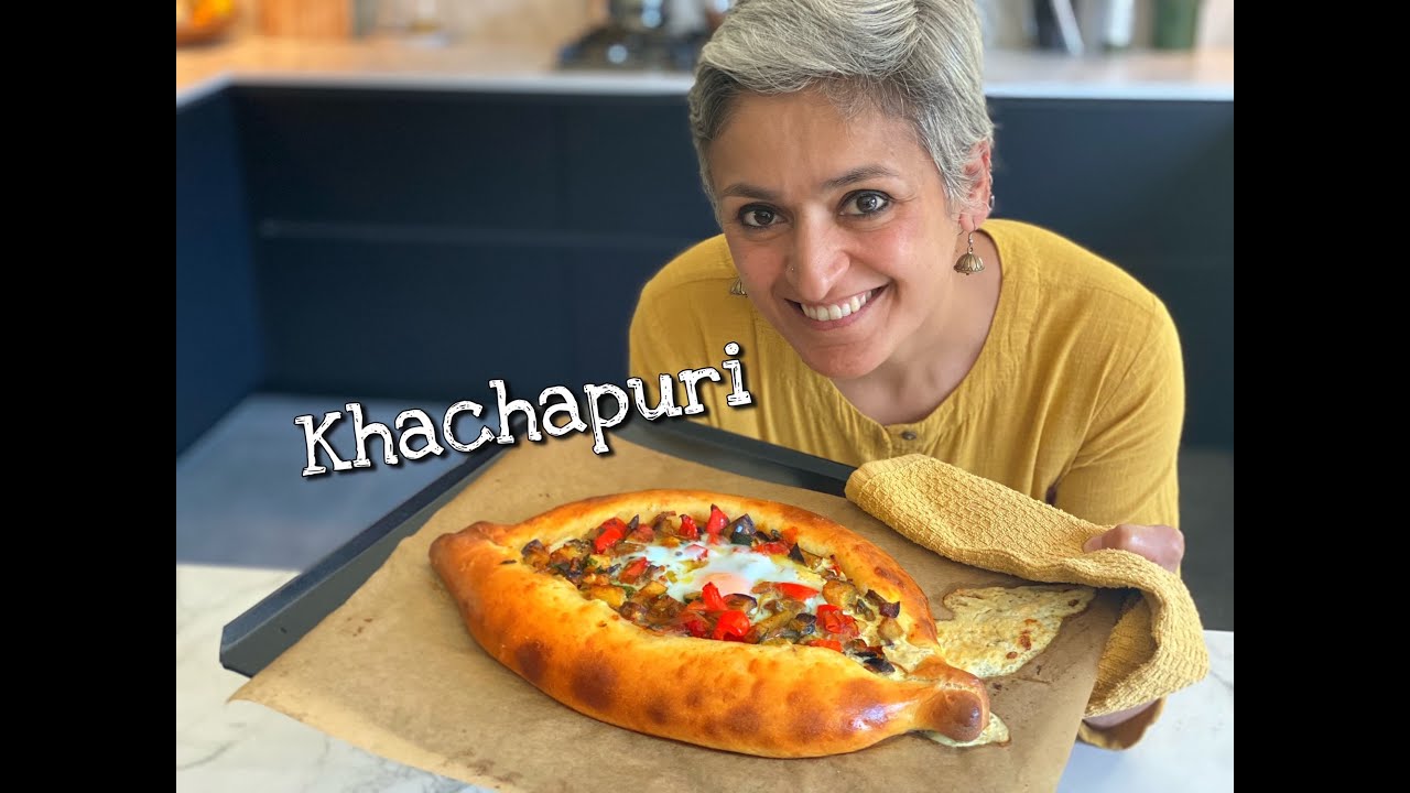RATATOUILLE KHACHAPURI | Cheese filled bread | Ratatouille cheese bread | Food with Chetna