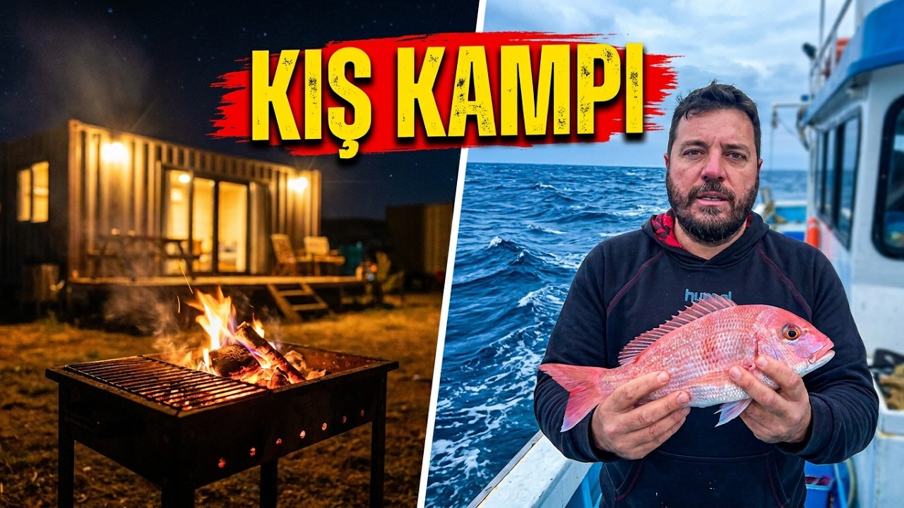 Çeşmede Kış Kampı.Bol Kahkaha ve Huzur Dolu Bir Balık Avı Oldu.