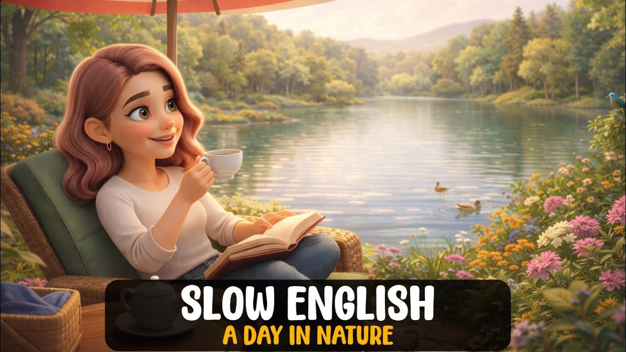 English Speaking Practice | A Day in The Nature | Slow English | Easy English | English Vocabulary