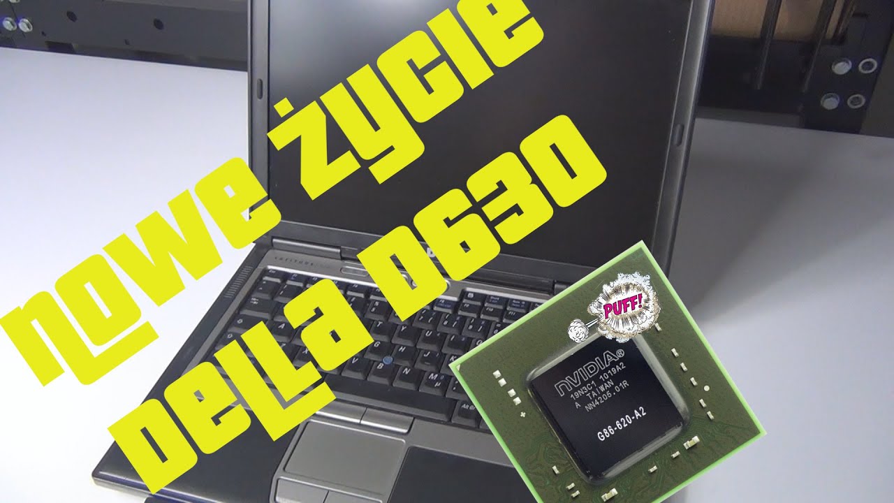 Dawno tego modelu nie naprawiałem - naprawa laptopa Dell Latitude D630.