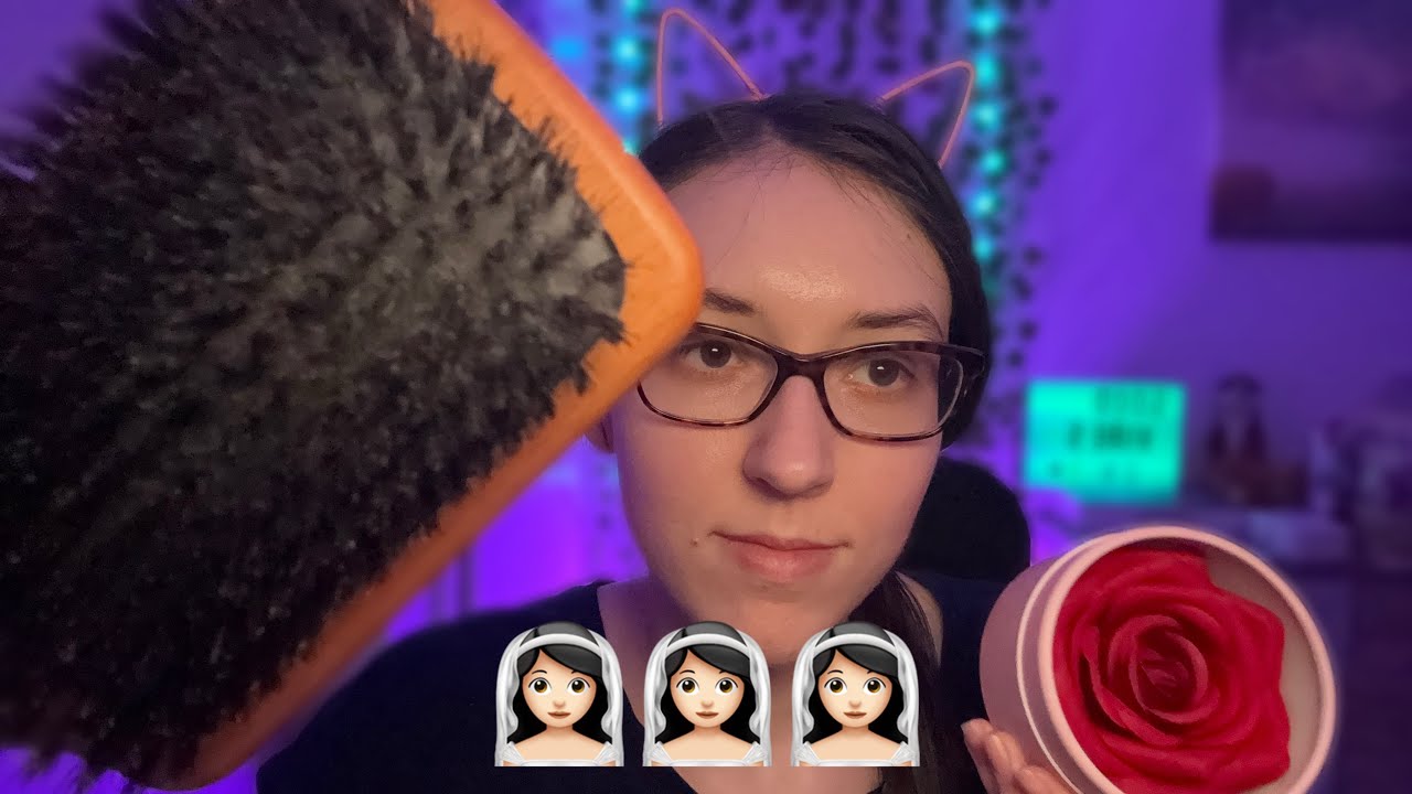 Asmr ich mach dich fertig für deine HOCHZEIT 💒👰🏻‍♀️ (Haare + Make up) 💄💆🏻‍♀️