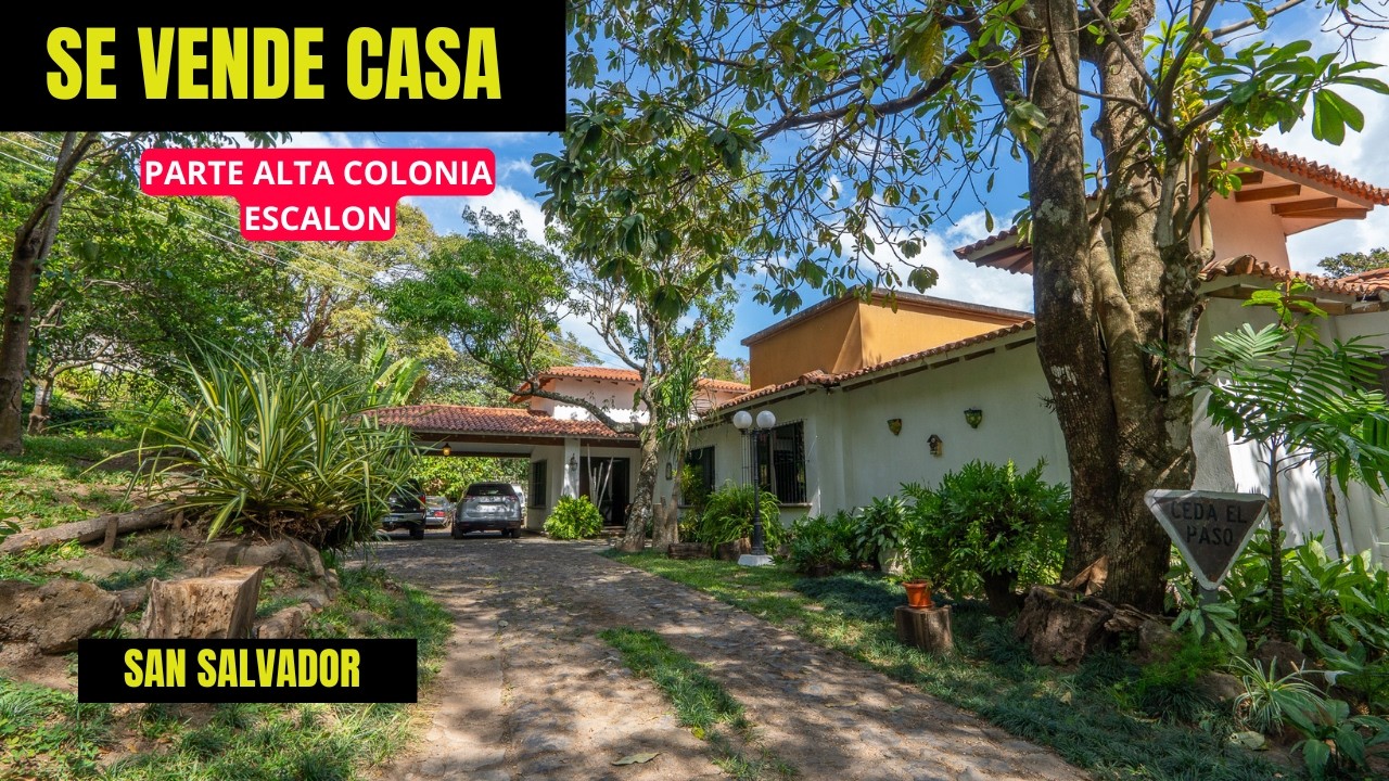 OPORTUNIDAD ÚNICA 🔥 | CASA EN COLONIA ESCALÓN CON VISTA A SAN SALVADOR