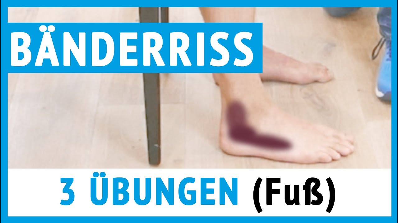 Bänderriss im Sprunggelenk | Schritt für Schritt Hilfe (Übungen)