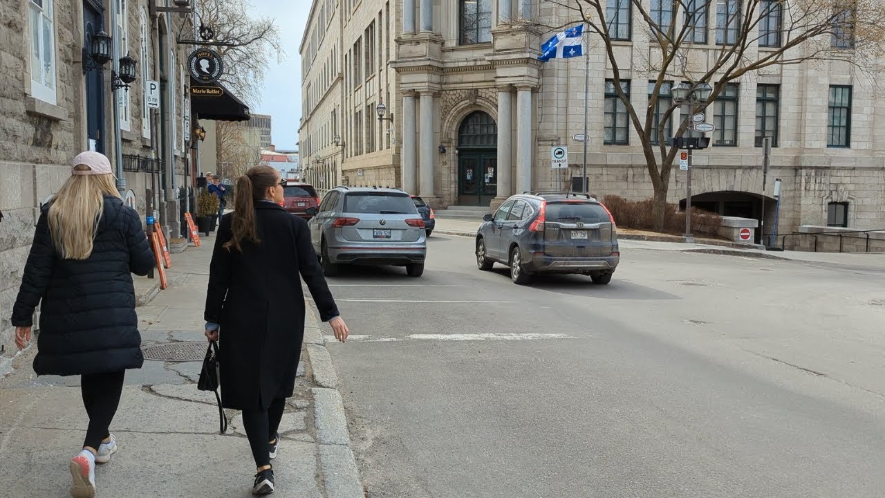 4PM Saturday Quebec City | Walking Tour 4K UHD