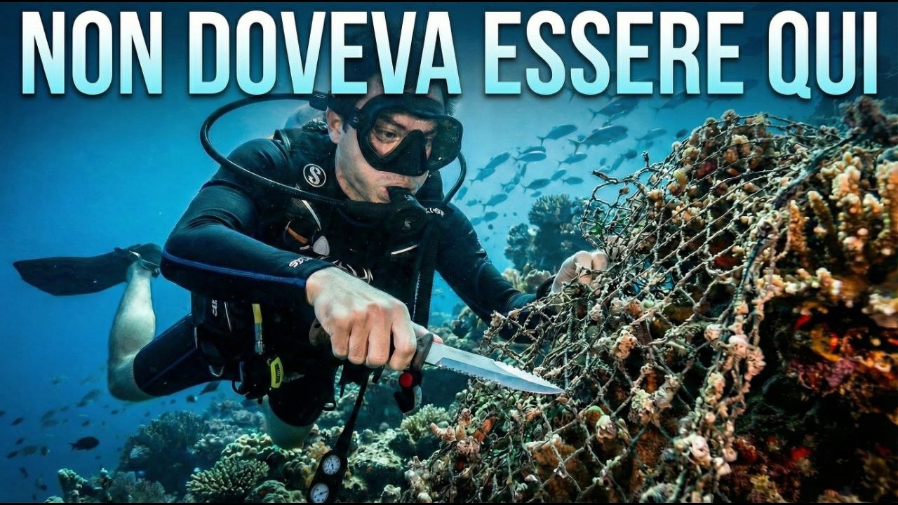 Una rete fantasma sul reef alle Maldive: cosa abbiamo trovato