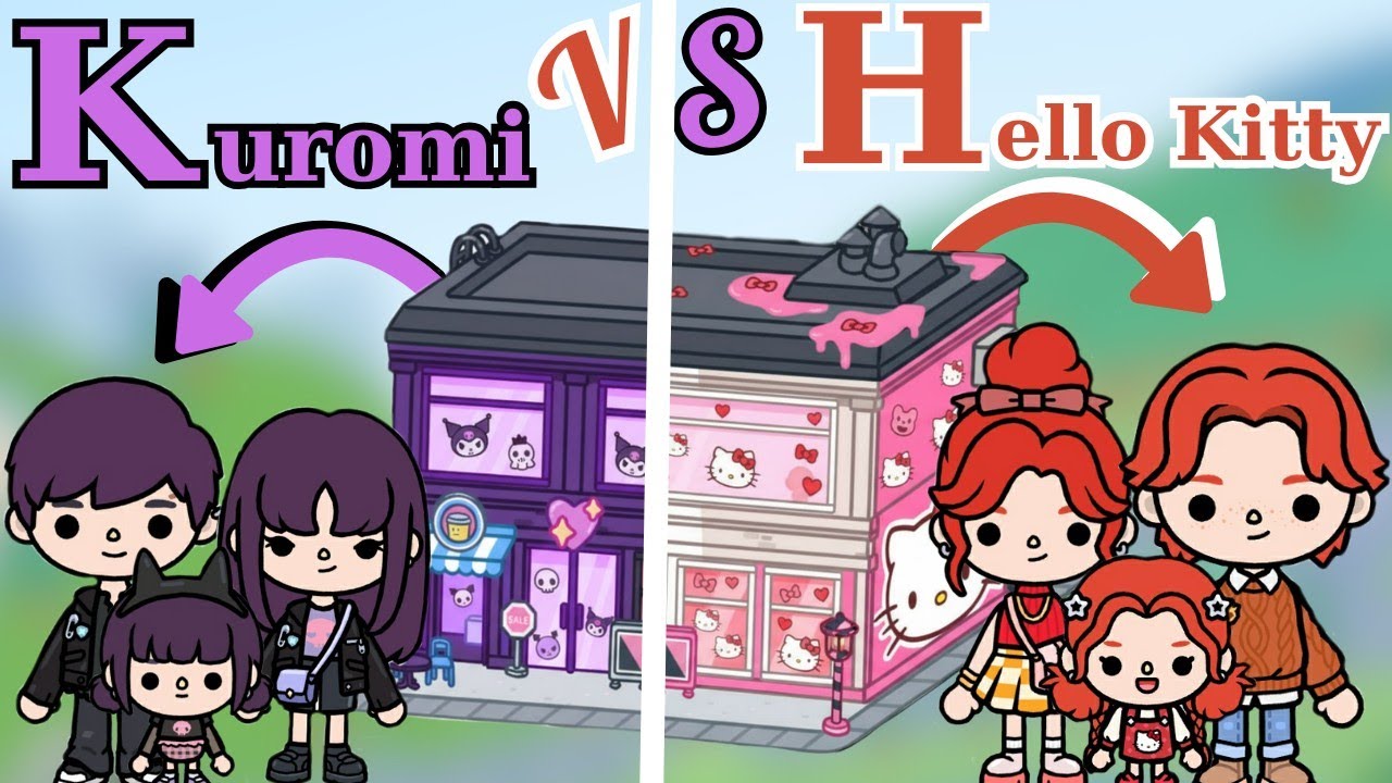 NEW UPDATE! 😱Hello Kitty & Kuromi  New Free Shopping Center Makeover in Toca Boca ✨🏡