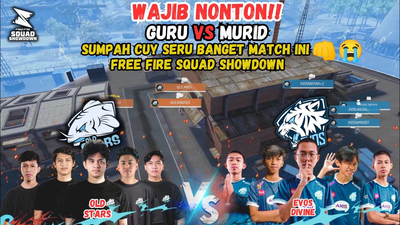FULL MATCH !! EVOS DIVINE VS OLD STARS SKOR AKHIR 2-0 FREE FIRE SQUAD SHOWDOWN MATCHDAY 4