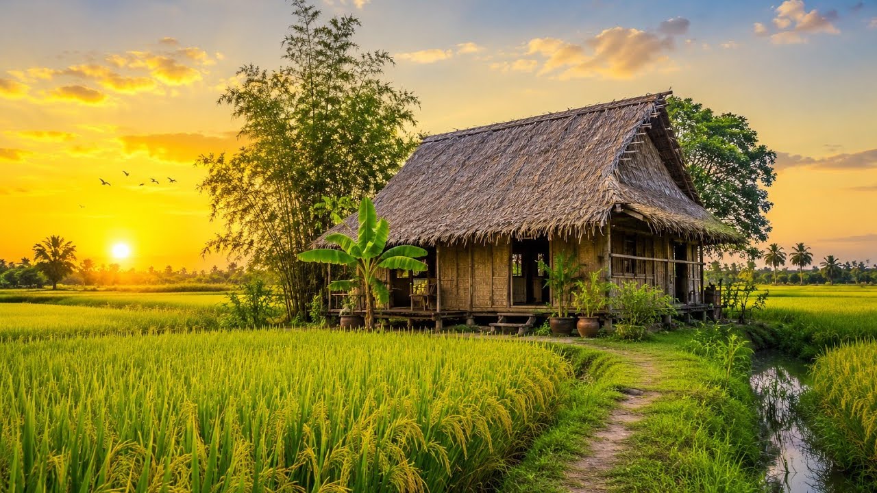 Off-Grid Living: Building a Bamboo & Thatch House (Part 3: Thatching the Roof)