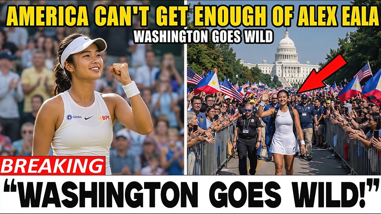 CROWD ERUPTS!Alex Eala Receives Hero's Welcome in Washington DC for $1.06 Million WTA 500 Tournament