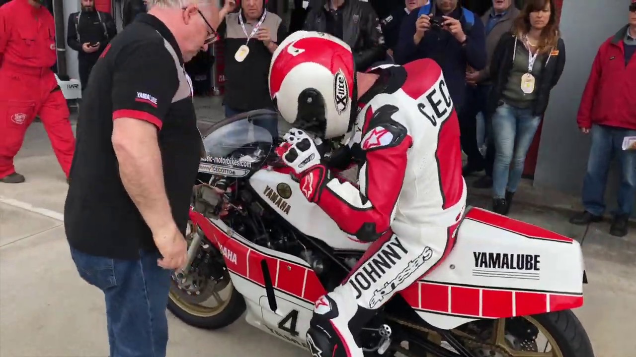 200 Miglia Imola Revival | HELMET Cam | Johnny Cecotto | 750cc. Yamaha 2 Stroke