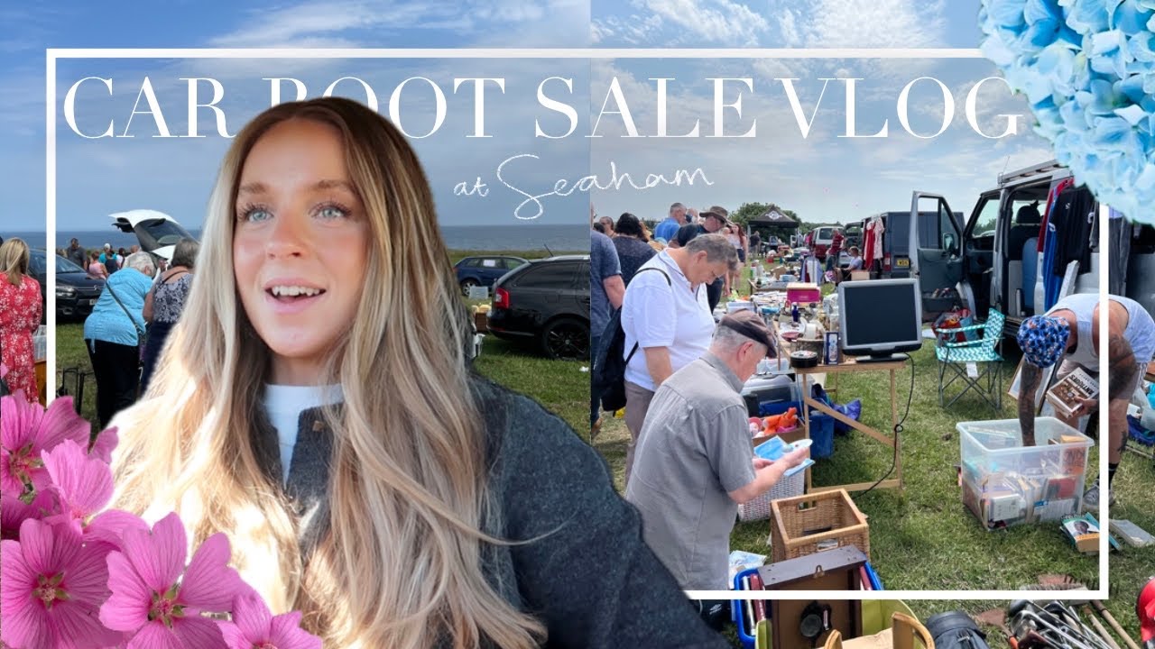 DECORATING MY HOUSE ON A BUDGET | Car boot sale VLOG and HAUL | Seaham Car Boot Sale