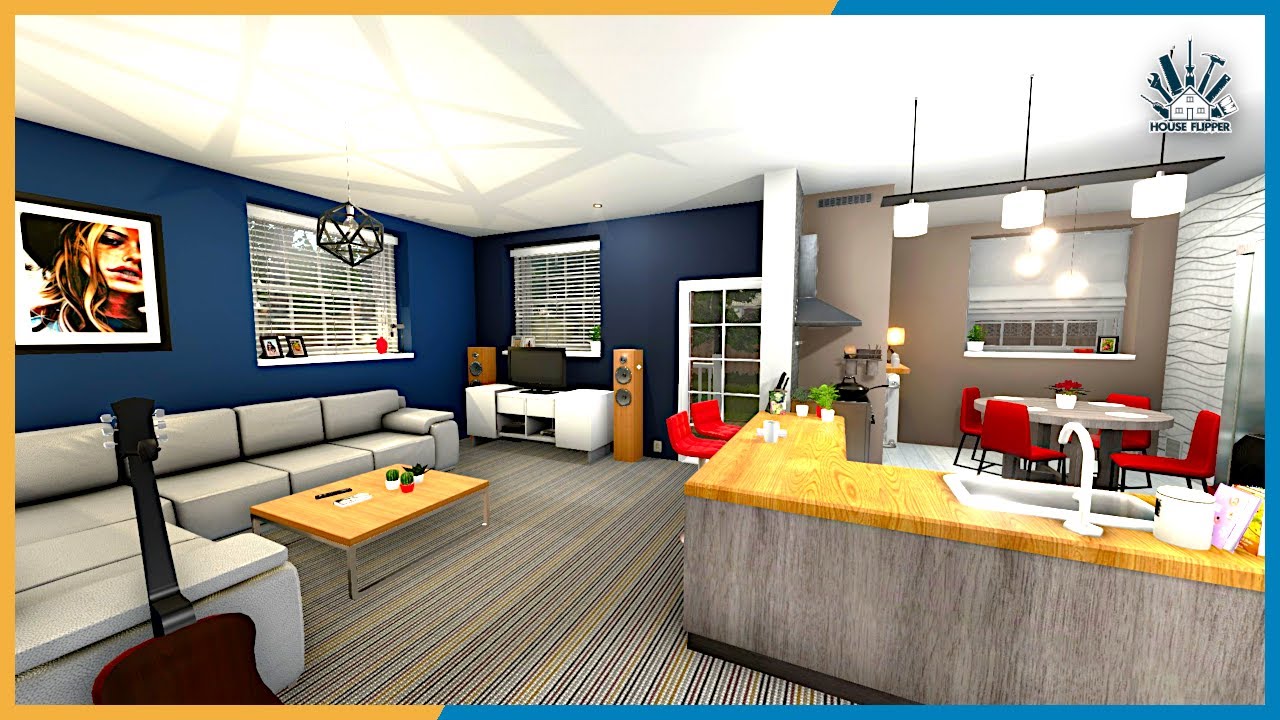 Open Plan Design - The Boring House - House Flipper