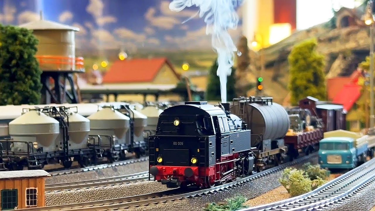 ESU H0 31653 Dampflokomotive BR 80 009 DR Sound + Rauch DDR Güterzug Deutsche Reichsbahn