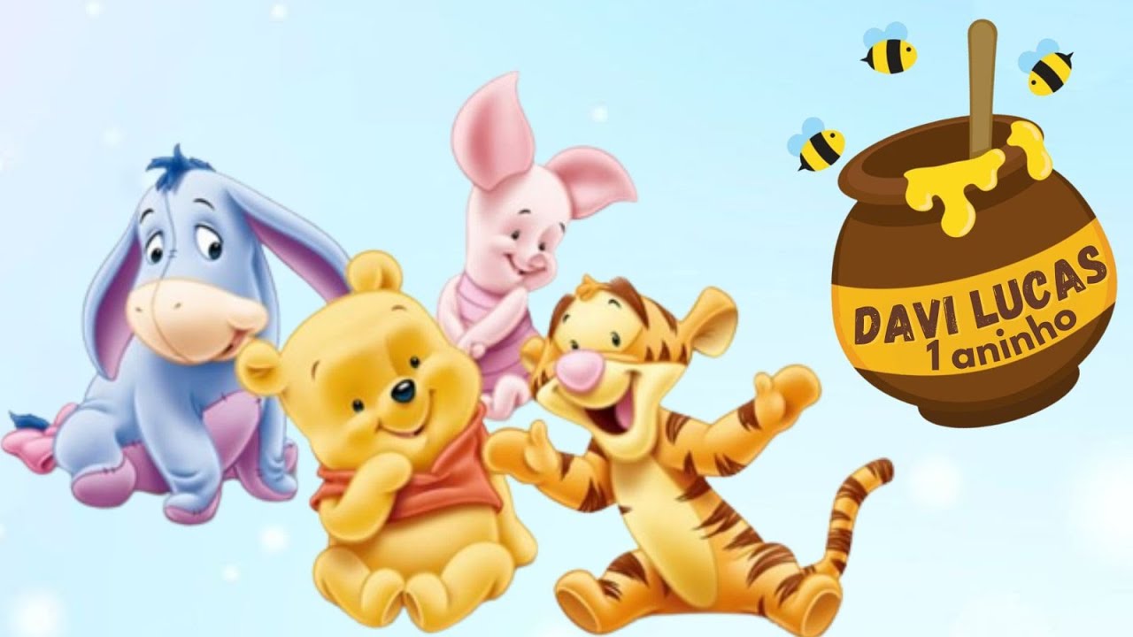 vídeo da festinha ❤️ tema ursinho Pooh 🍯🐝
