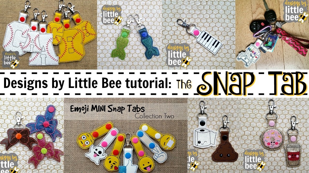 Учебное пособие по машинной вышивке с застежкой-липучкой ITH от Designs by Little Bee