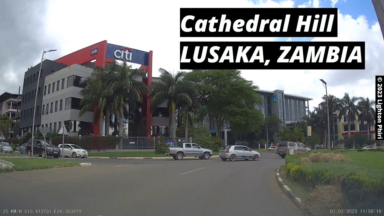 Lusaka Zambia | (Cathedral Hill) Kabulonga Roundabout → Rhodes Park → Olympia Park | February 2023