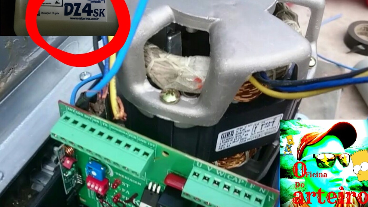 como instalar e configurar motor de portão eletrônico Rossi dz4