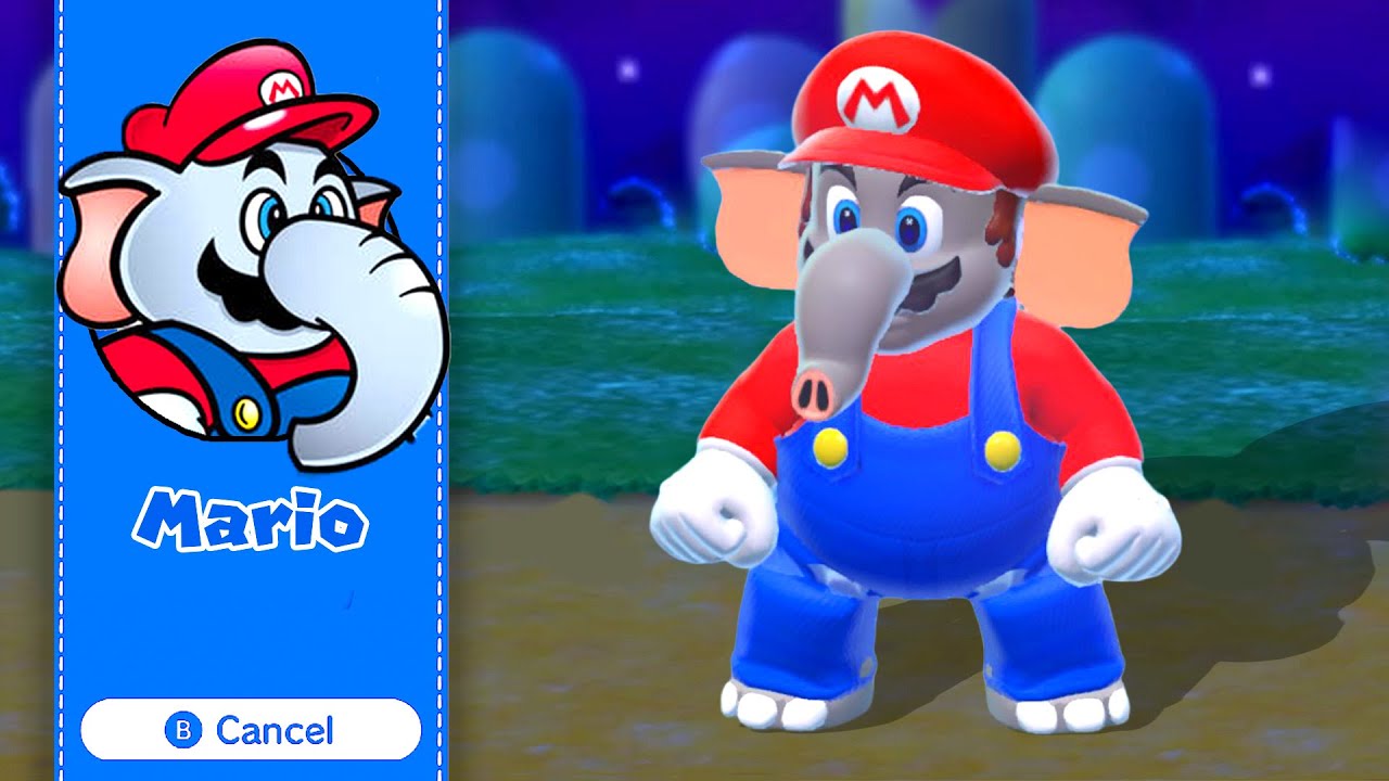 What if Elephant Mario is Playable in Super Mario 3D World + Bowsers Fury (Mario Wonder)