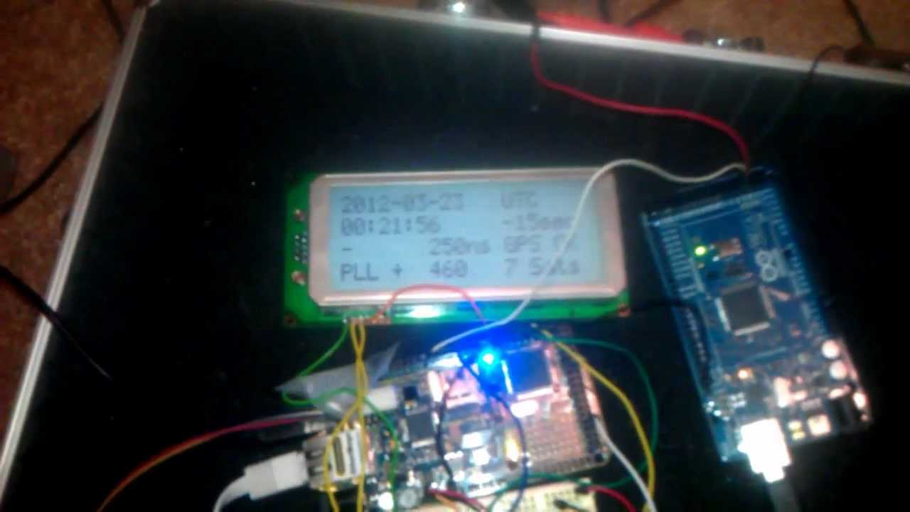 Arduino GPS clock with LCD module working