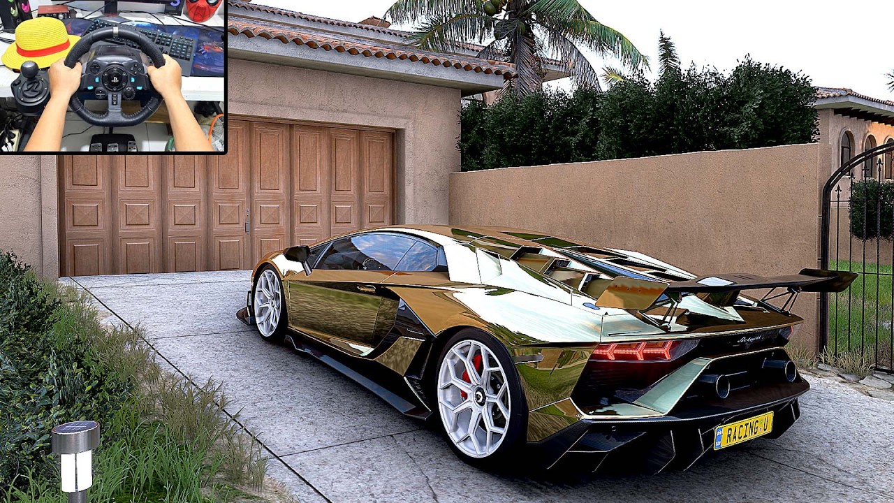 Lamborghini Aventador SVJ Dubai - Forza Horizon 5 | Logitech G29 Steering Wheel