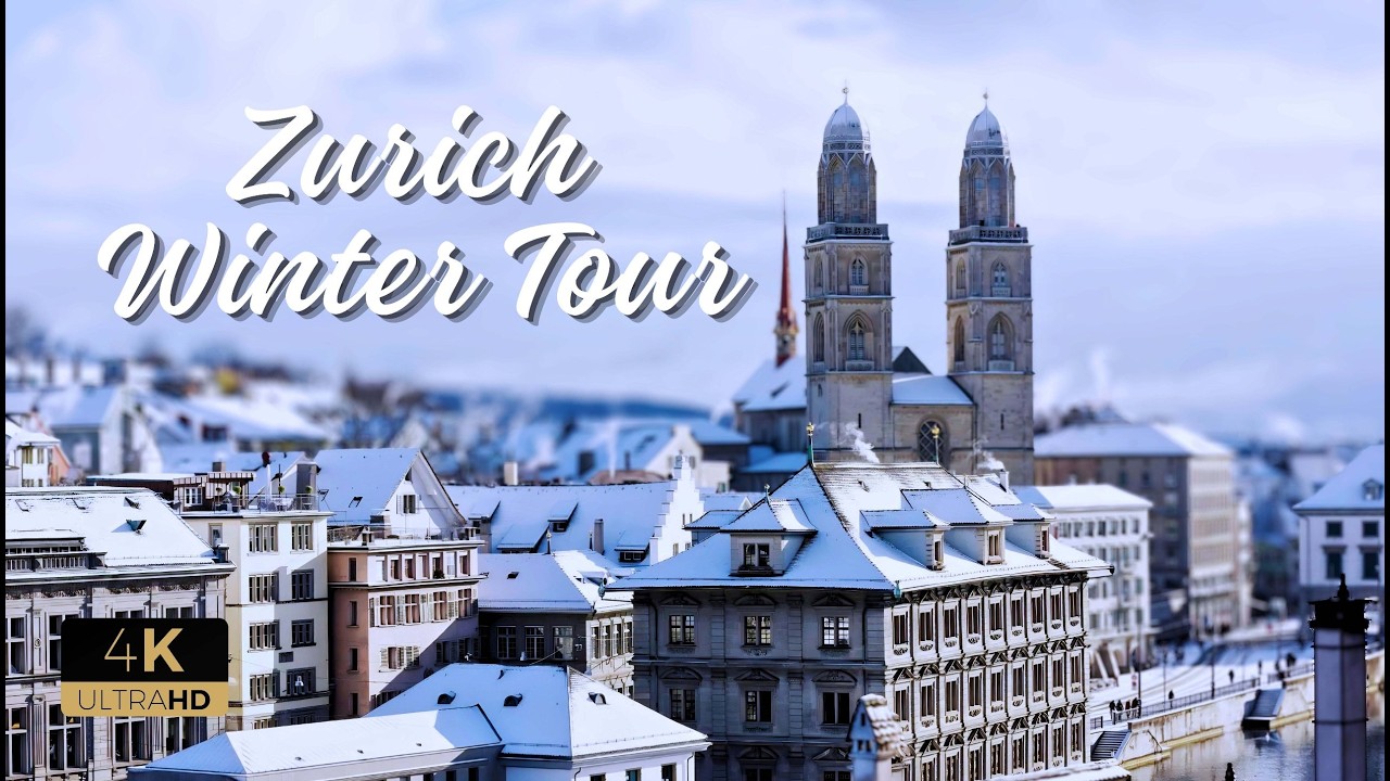 Zurich. Amazing winter walk through the old town