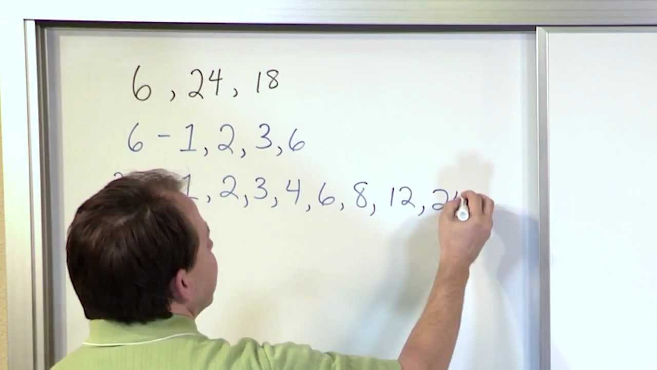 Greatest Common Factor (GCF) of 3 Numbers - Math Tutorial
