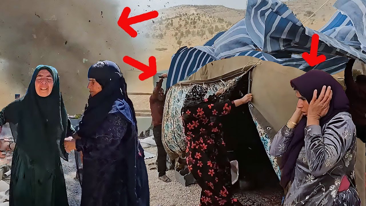 Zahra's cries in a fierce storm