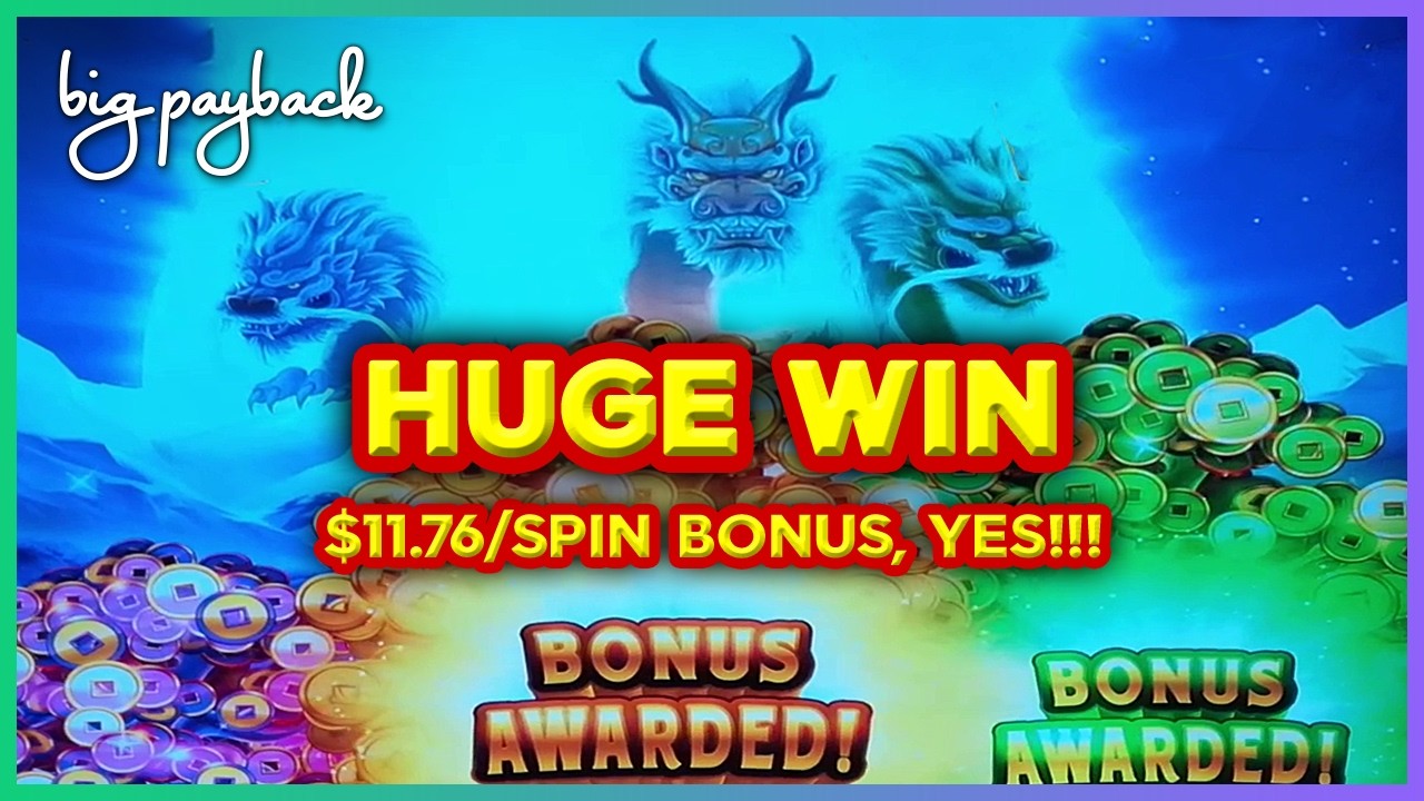 $11.76/Spin DOUBLE BONUS → HUGE SURPRISE on Dragon Trio Slots!