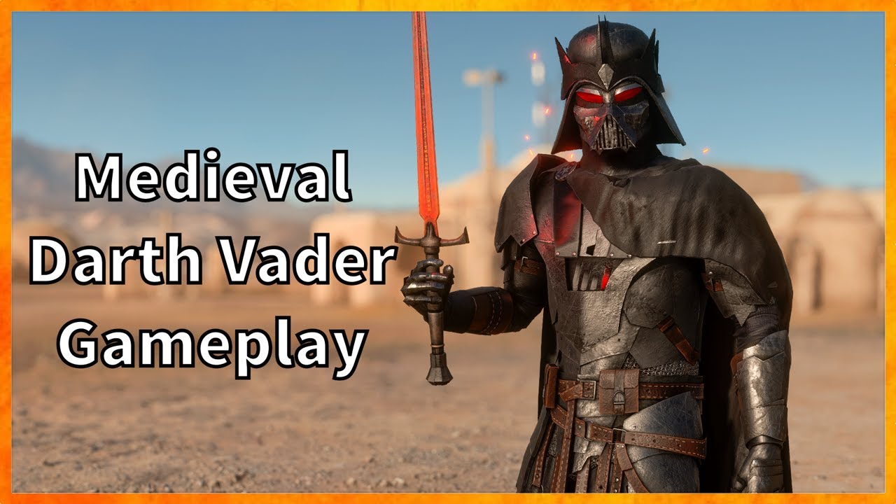 Medieval Darth Vader Gameplay Star Wars Battlefront 2