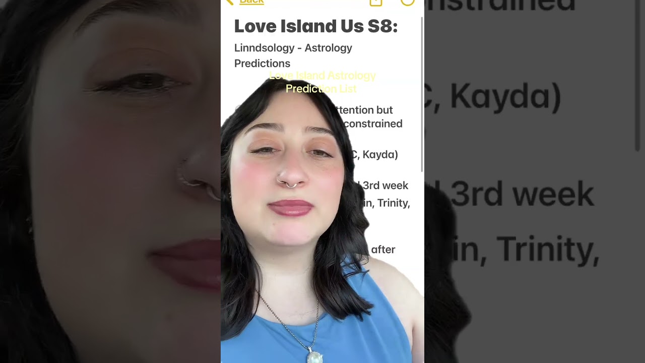 Love Island Usa Astrology Predictions (written out) 