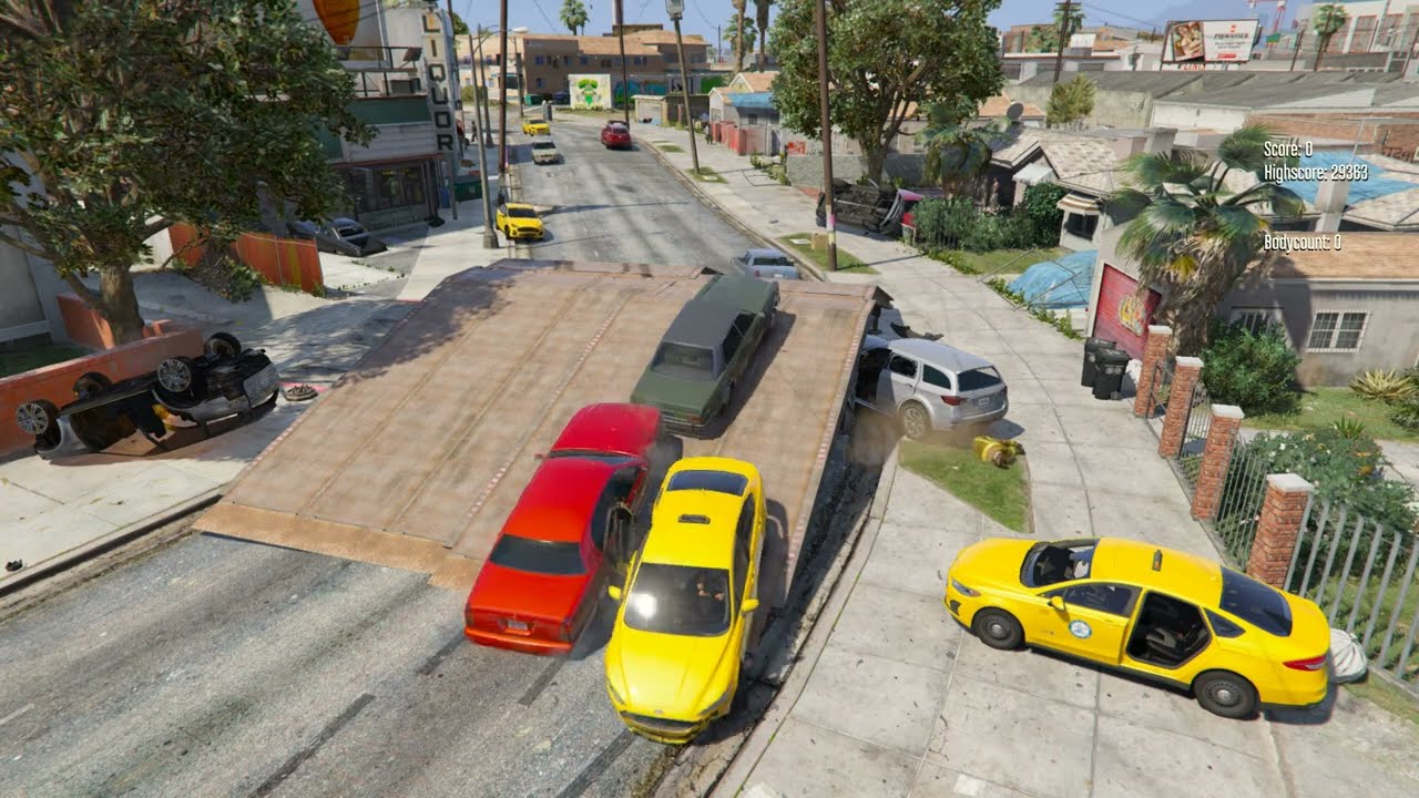 All NPC Stunpt Near Franklin House - Grand Theft Auto V