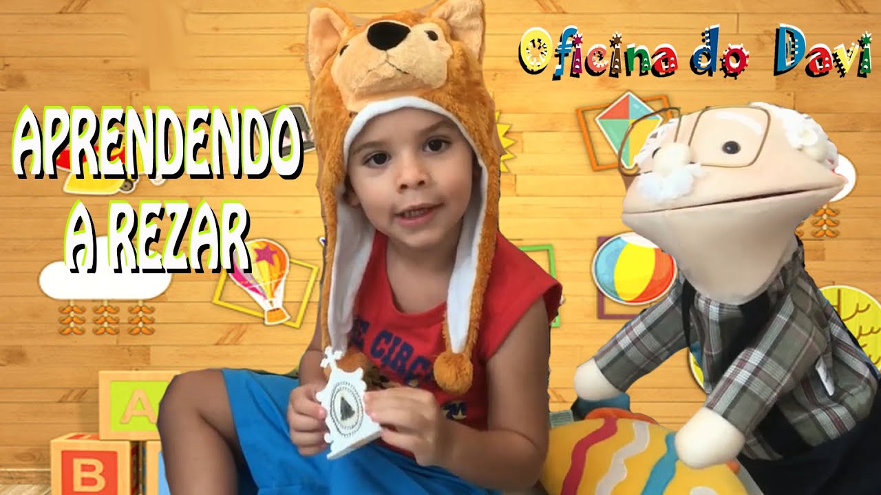 Ensinando a rezar - Aprenda  a rezar ainda crian&ccedil;a - crian&ccedil;a rezando  - Oficina do Davi